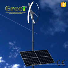 Wind Solar Hybrid Power System with Vertical Axis Turbine